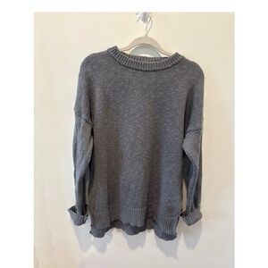 Quince Cotton Linen Relaxed Crew Sweater Size Medium